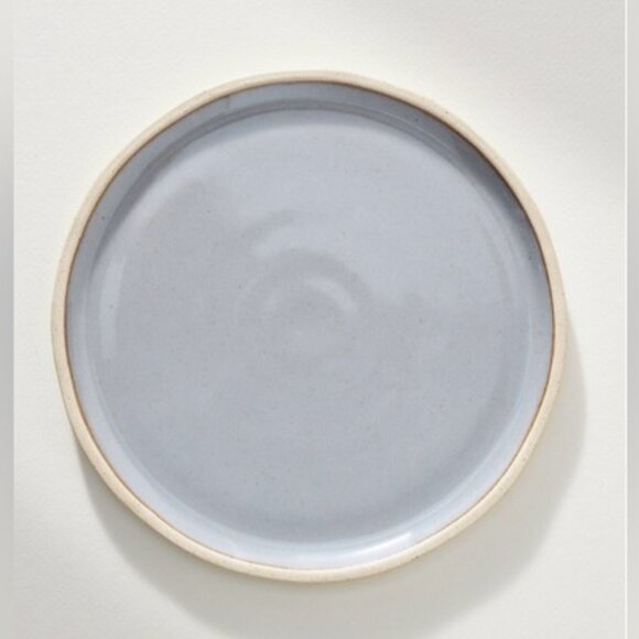 NEW Glazed Garage River Stoneware Salad Plates, Set of 4 - Denim Light - Picture 1 of 3